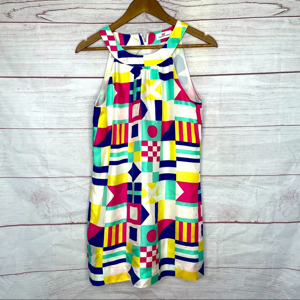 Vineyard vines nautical flag dress size 4.
